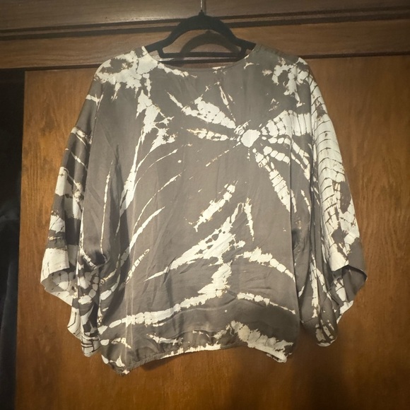 YOUNG FABULOUS & BROKE Meadow Moss Infinity Wrap Kimono Blouse XS - Picture 4 of 7